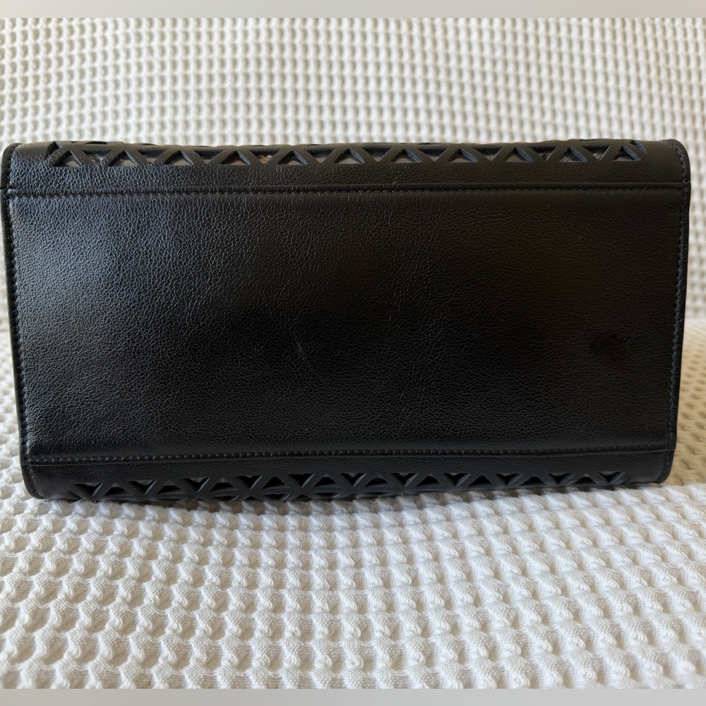 Gorgeous Prada Leather Laser Cut Top Handle Tote - Picture 4 of 16